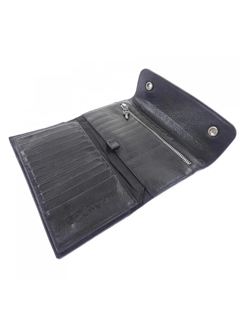 Chrome Hearts Wave Cross Btn Button 304 Wallet